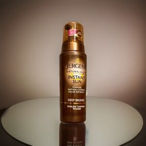 Jergens Natural Glow Instant Sun‎ Sunless Tanning Mousse Deep Bronze 6 fl oz